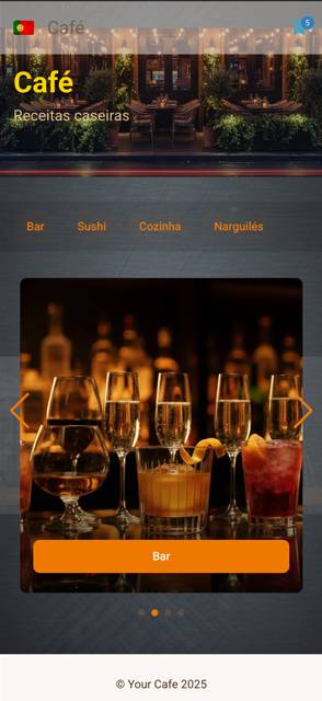 Saas QR menu template preview 3