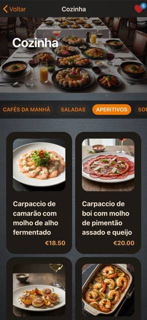 Saas QR menu template preview 6