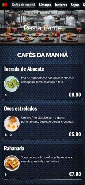 Flexible menu Design template preview 3