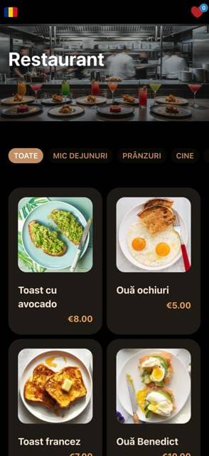 Saas QR menu template preview 6