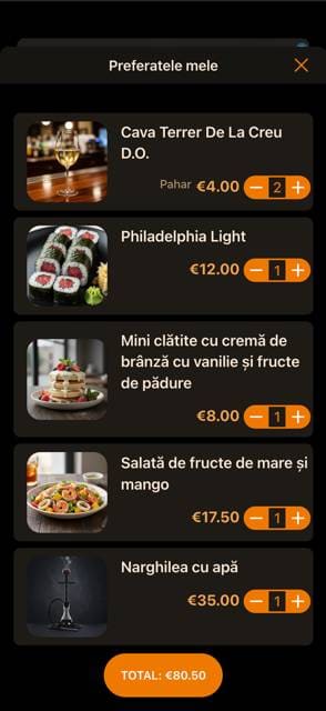 Saas QR menu template preview 17