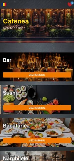 Saas QR menu template preview 13