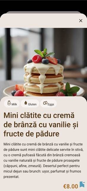 Saas QR menu template preview 3