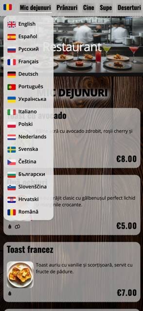 Saas QR menu template preview 15