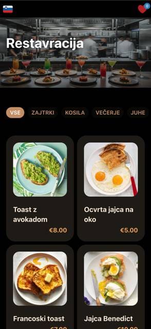 Saas QR menu template preview 4