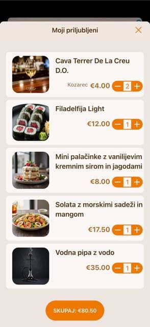 Saas QR menu template preview 1