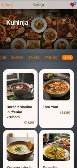 Saas QR menu template preview 2