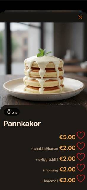 Saas QR menu template preview 2