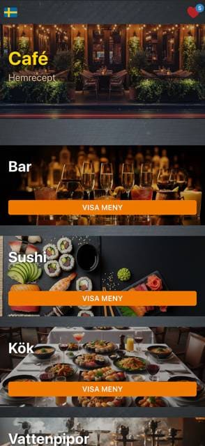 Saas QR menu template preview 12