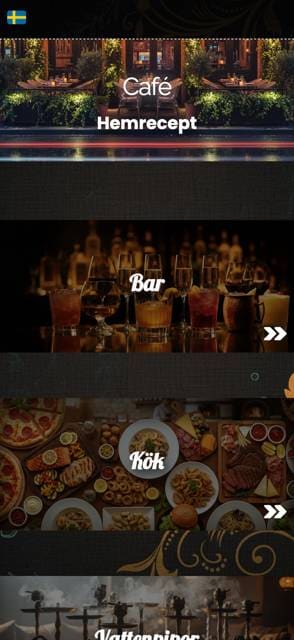 Saas QR menu template preview 4