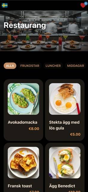 Saas QR menu template preview 10